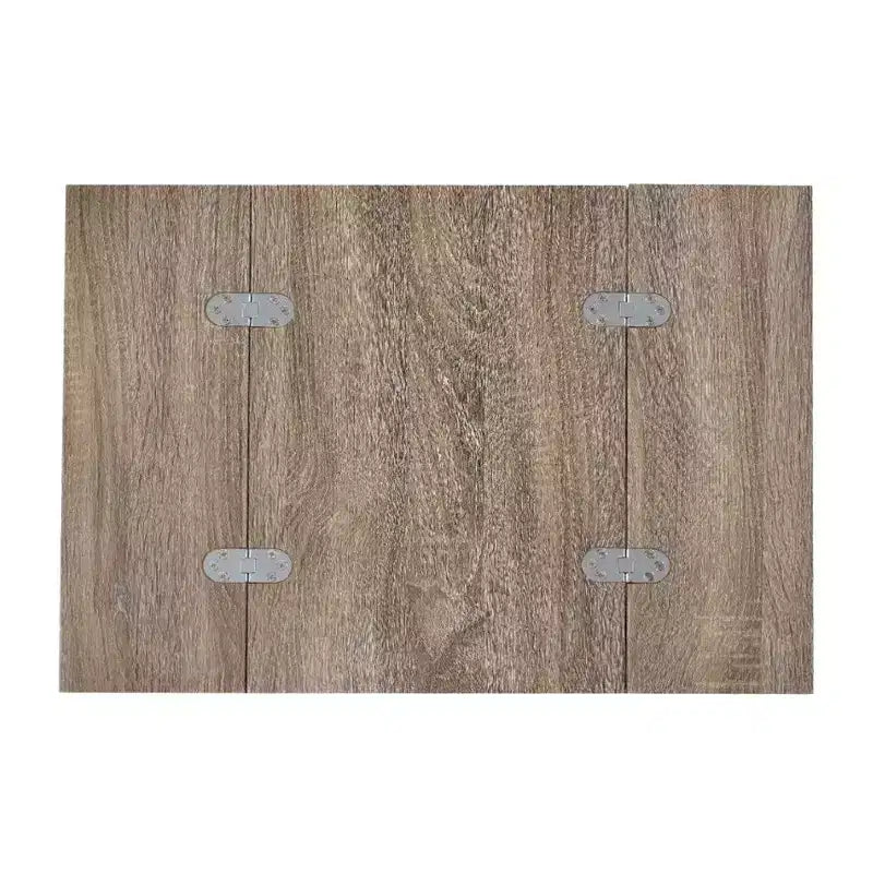 Tavolino Royal Hampton, Rovere anticato e cromo