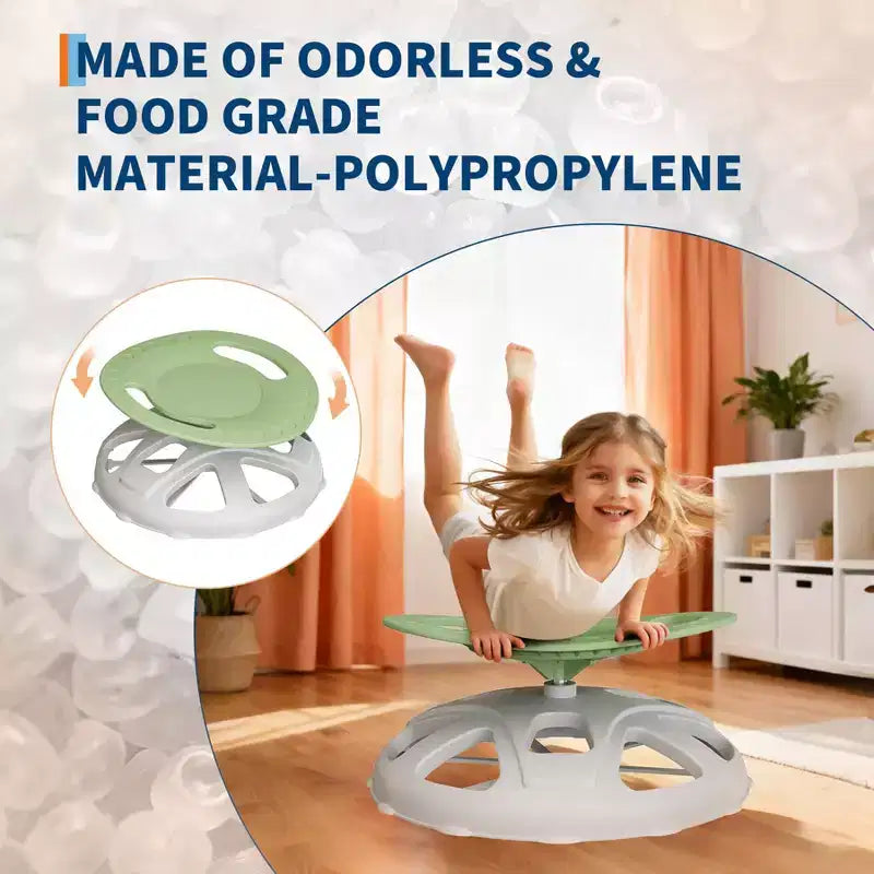 Sedia girevole sensoriale per bambini, Sedia girevole per bambini autistici con maniglia di sicurezza e design antiscivolo, Allenamento della coordinazione corporea