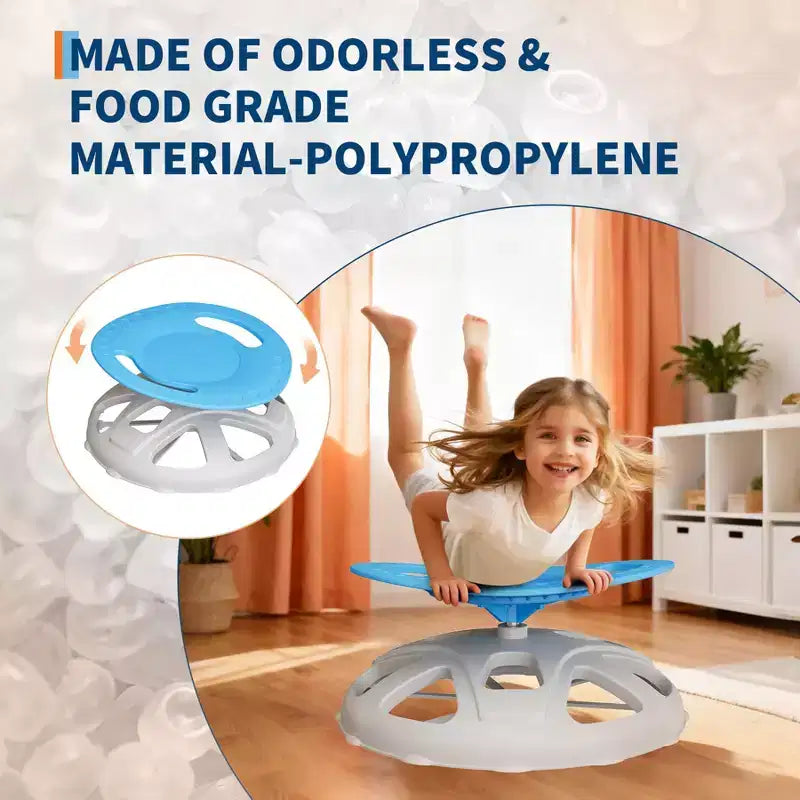 Sedia girevole sensoriale per bambini, Sedia girevole per bambini autistici con maniglia di sicurezza e design antiscivolo, Allenamento della coordinazione corporea