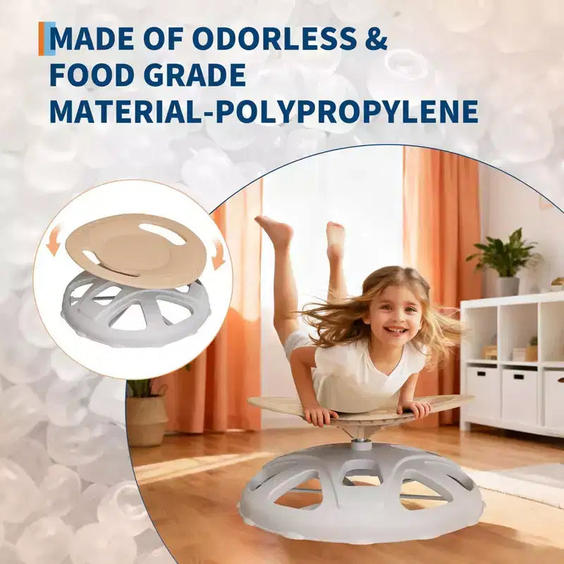 Sedia girevole sensoriale per bambini, Sedia girevole per bambini autistici con maniglia di sicurezza e design antiscivolo, Allenamento della coordinazione corporea