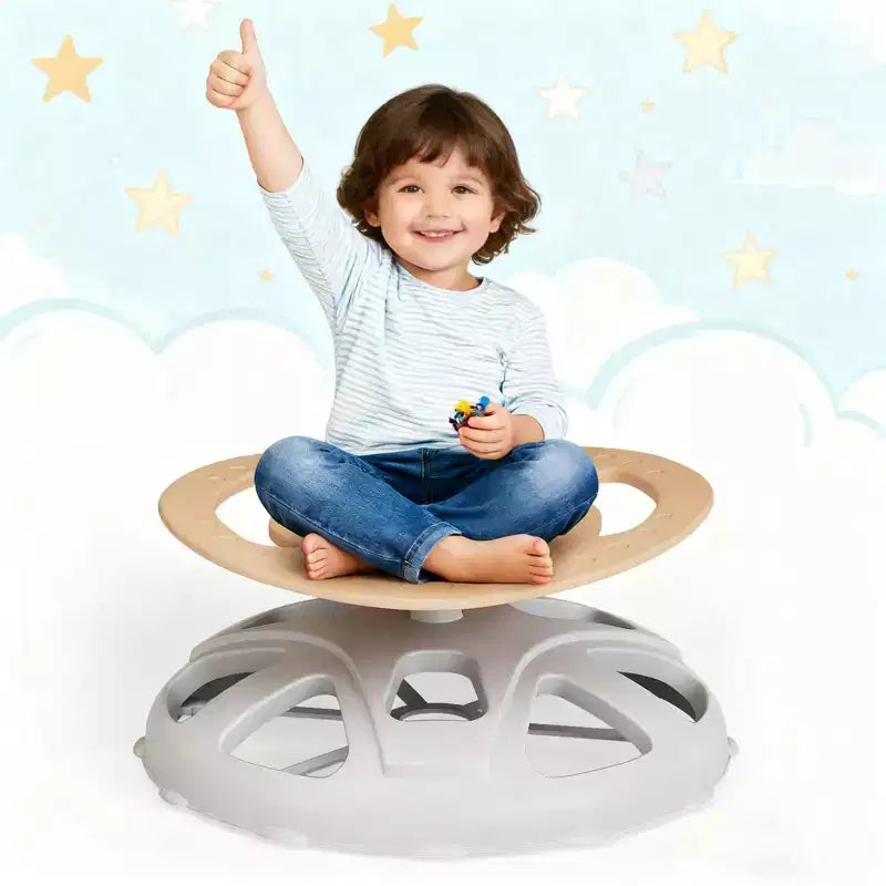 Sedia girevole sensoriale per bambini, Sedia girevole per bambini autistici con maniglia di sicurezza e design antiscivolo, Allenamento della coordinazione corporea