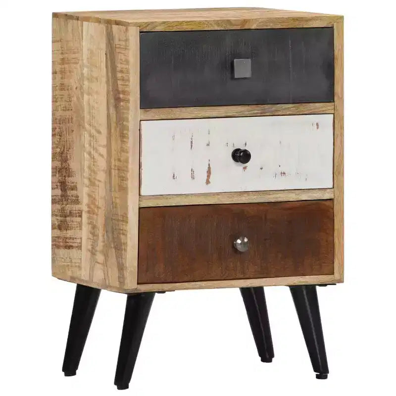 vidaXL Comodino 40x30x60 cm Legno massello di mango