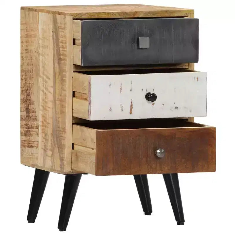 vidaXL Comodino 40x30x60 cm Legno massello di mango