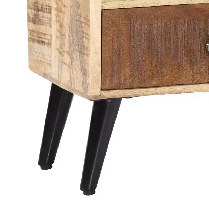 vidaXL Comodino 40x30x60 cm Legno massello di mango