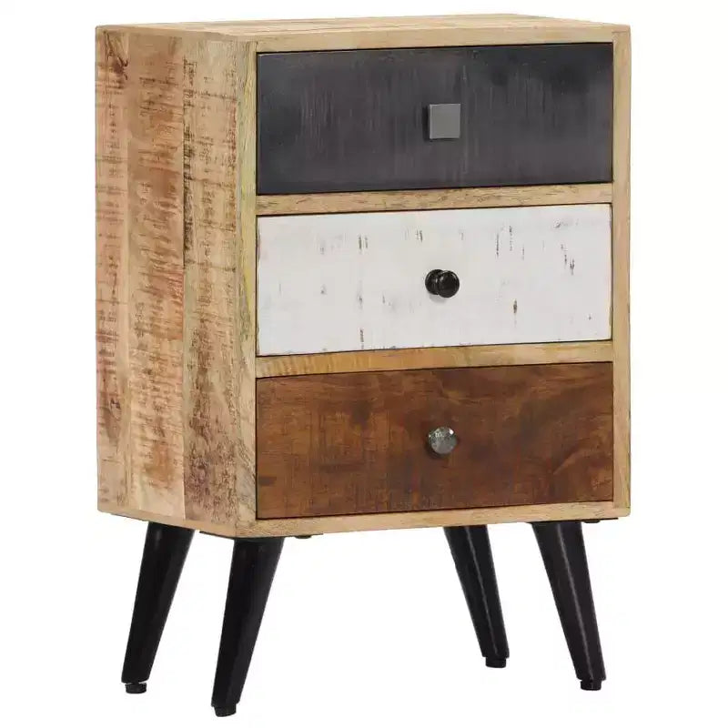 vidaXL Comodino 40x30x60 cm Legno massello di mango