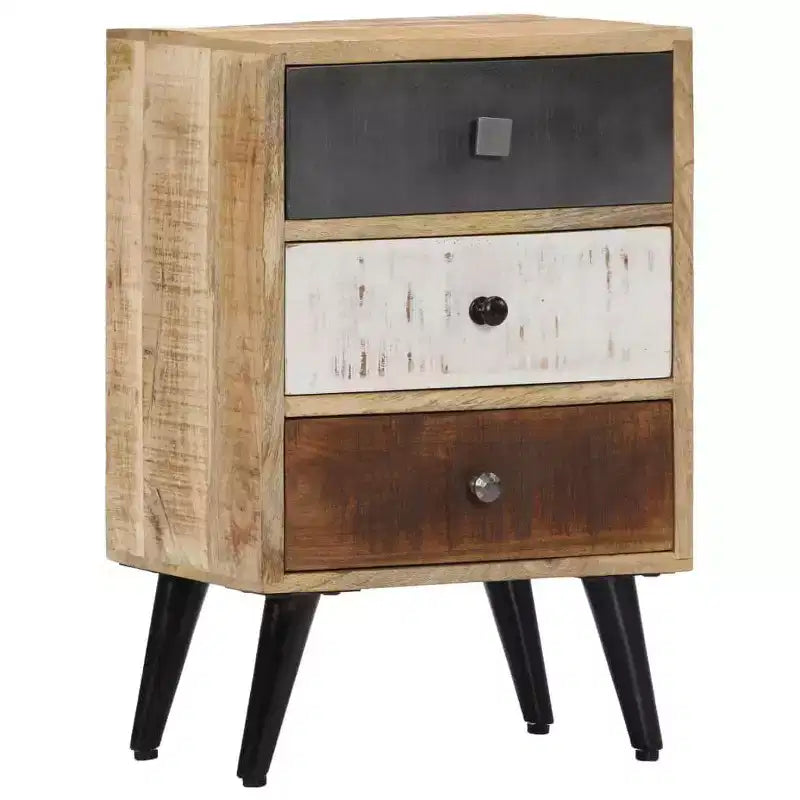 vidaXL Comodino 40x30x60 cm Legno massello di mango