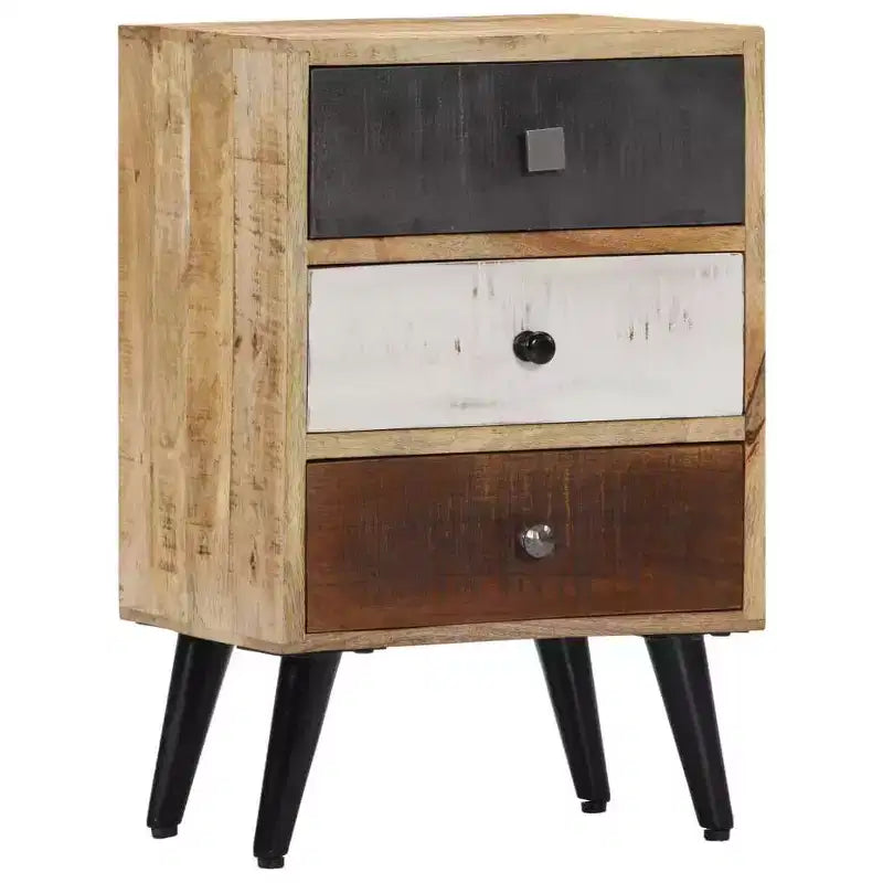 vidaXL Comodino 40x30x60 cm Legno massello di mango