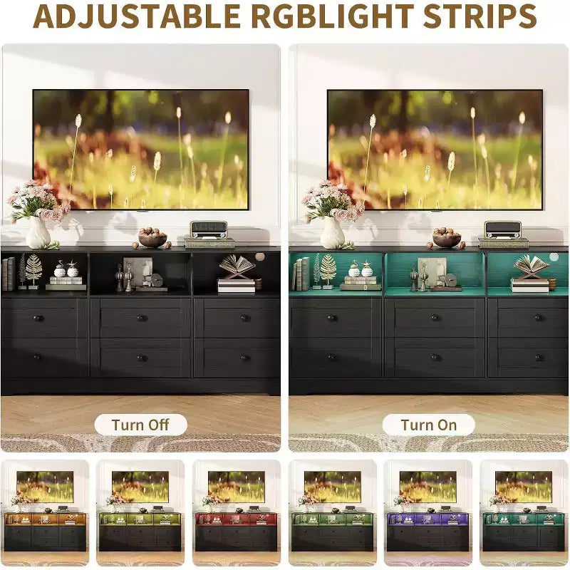 Comò stretto a 6 cassetti con ripiano aperto, cassettiera stretta salvaspazio per cameretta, appartamento, armadio, finitura organizer moderno, facile montaggio