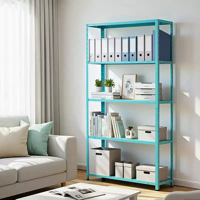 5-Shelf Shelving, Storage Shelves Metal Bookshelves, Adjustable Garage Shelving Heavy Duty Storage Rack Pantry Shelf , 68H X35W X12D