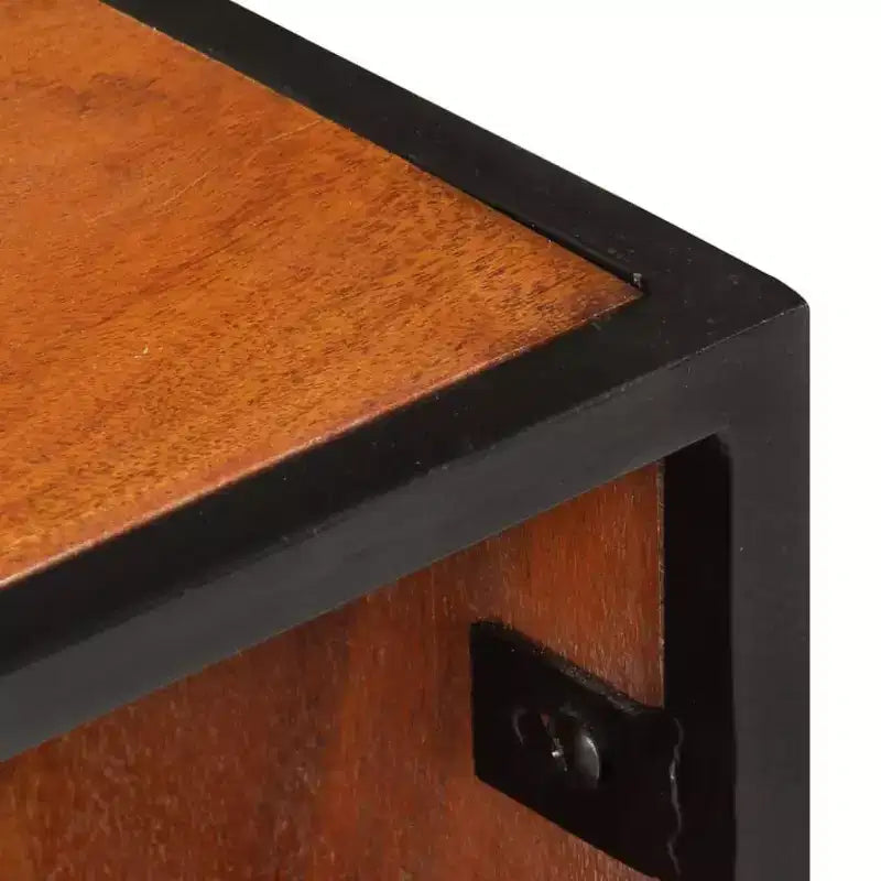 vidaXL Comodino Comodino con Vano Portaoggetti per Camera da Letto, Legno Massello di Acacia