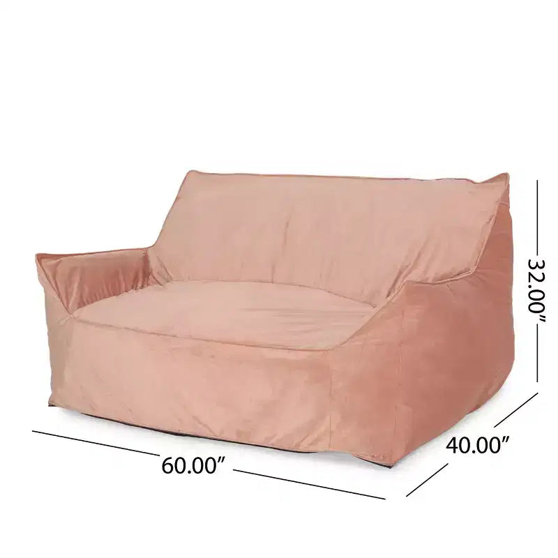 Poltrona Sacco Oversize Okak Chenille, Poltrona Pigra Grande con Braccioli, Comoda Poltrona Lounge per Soggiorno, Camera da Leto