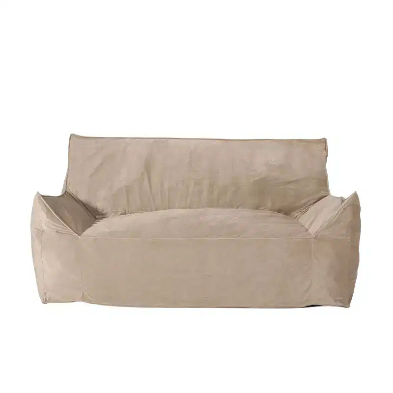 Poltrona Sacco Oversize Okak Chenille, Poltrona Pigra Grande con Braccioli, Comoda Poltrona Lounge per Soggiorno, Camera da Leto