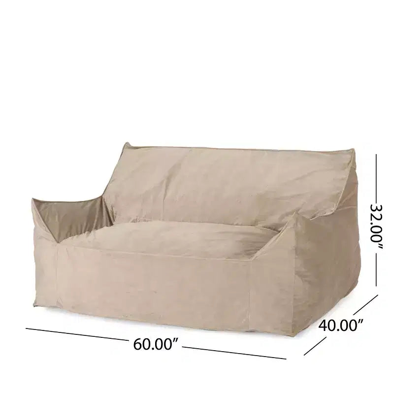 Poltrona Sacco Oversize Okak Chenille, Poltrona Pigra Grande con Braccioli, Comoda Poltrona Lounge per Soggiorno, Camera da Leto