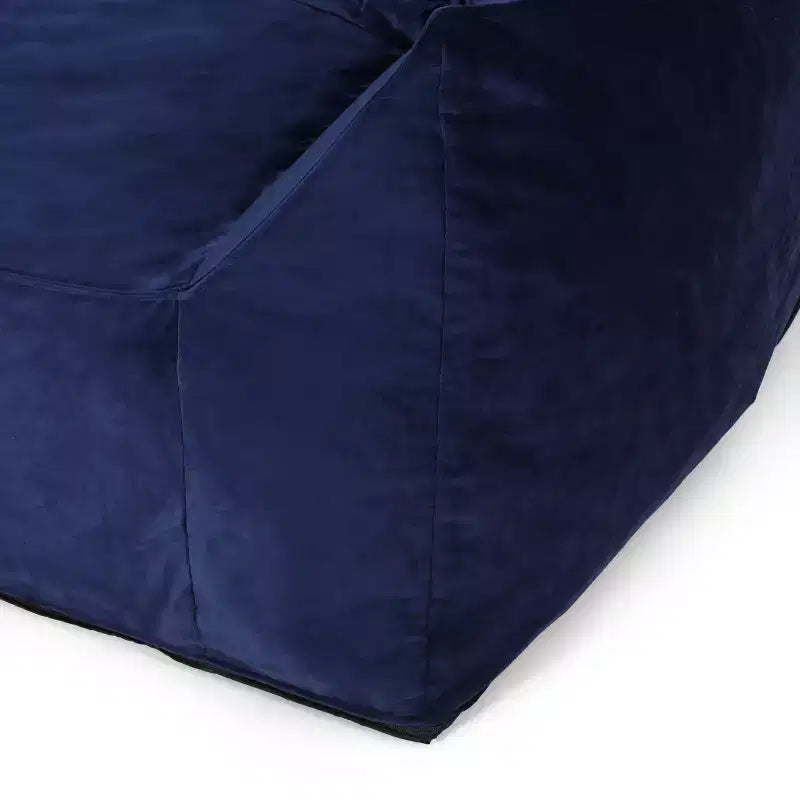 Poltrona Sacco Oversize Okak Chenille, Poltrona Pigra Grande con Braccioli, Comoda Poltrona Lounge per Soggiorno, Camera da Leto