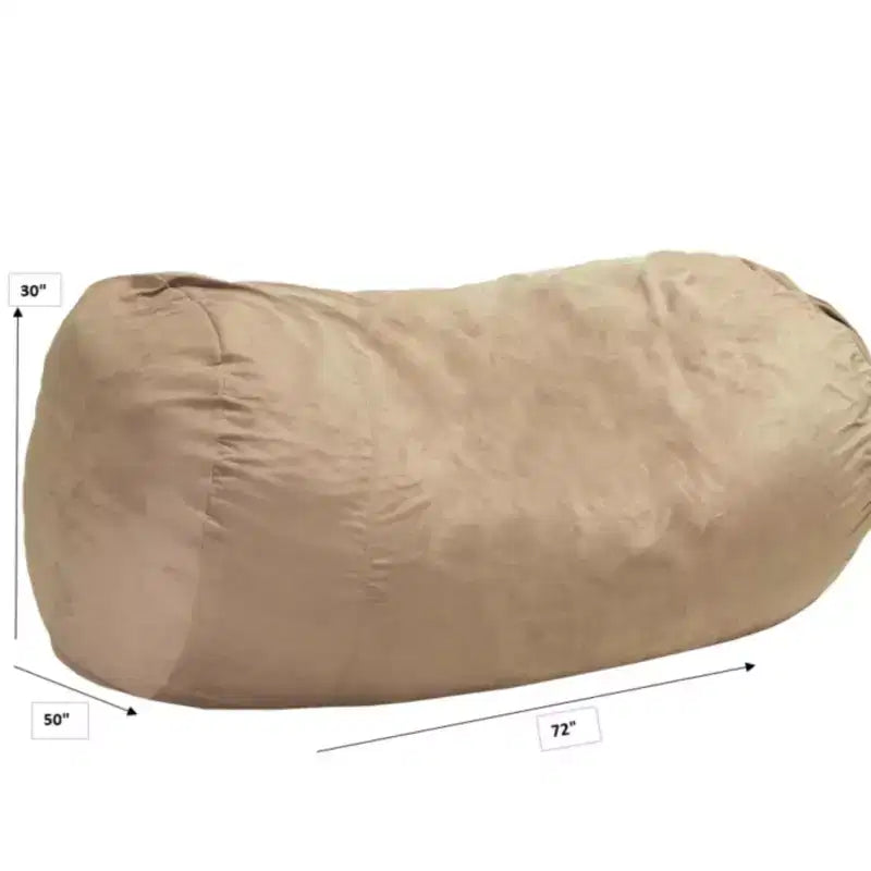 Okak Poltrona a sacco oversize, sedia da terra da 8 piedi, comoda poltrona a sacco con fodere rimovibili per adulti/bambini per la lettura, il soggiorno, la camera da letto