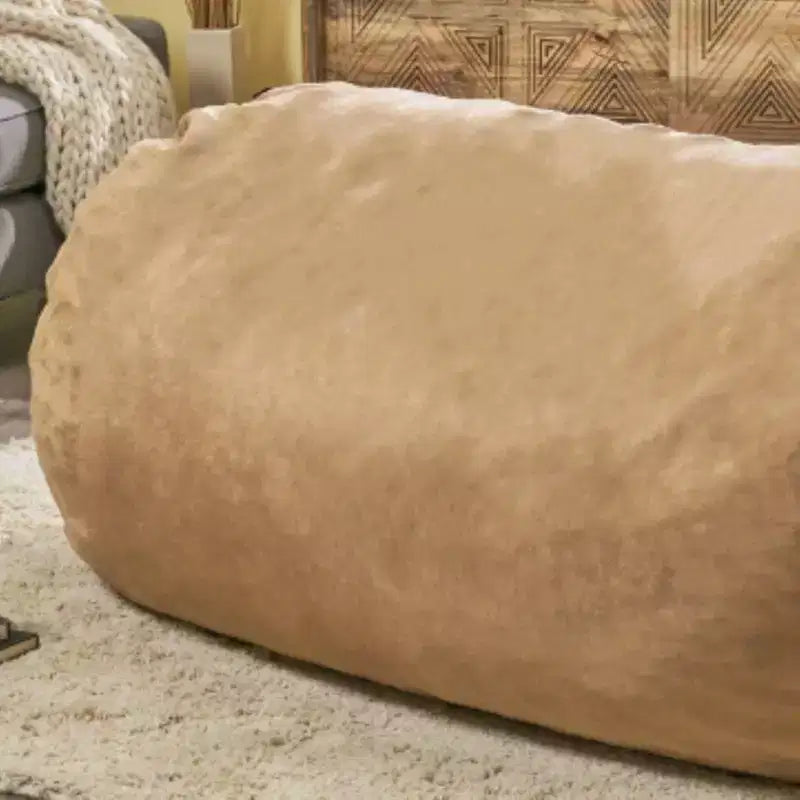 Okak Poltrona a sacco oversize, sedia da terra da 8 piedi, comoda poltrona a sacco con fodere rimovibili per adulti/bambini per la lettura, il soggiorno, la camera da letto