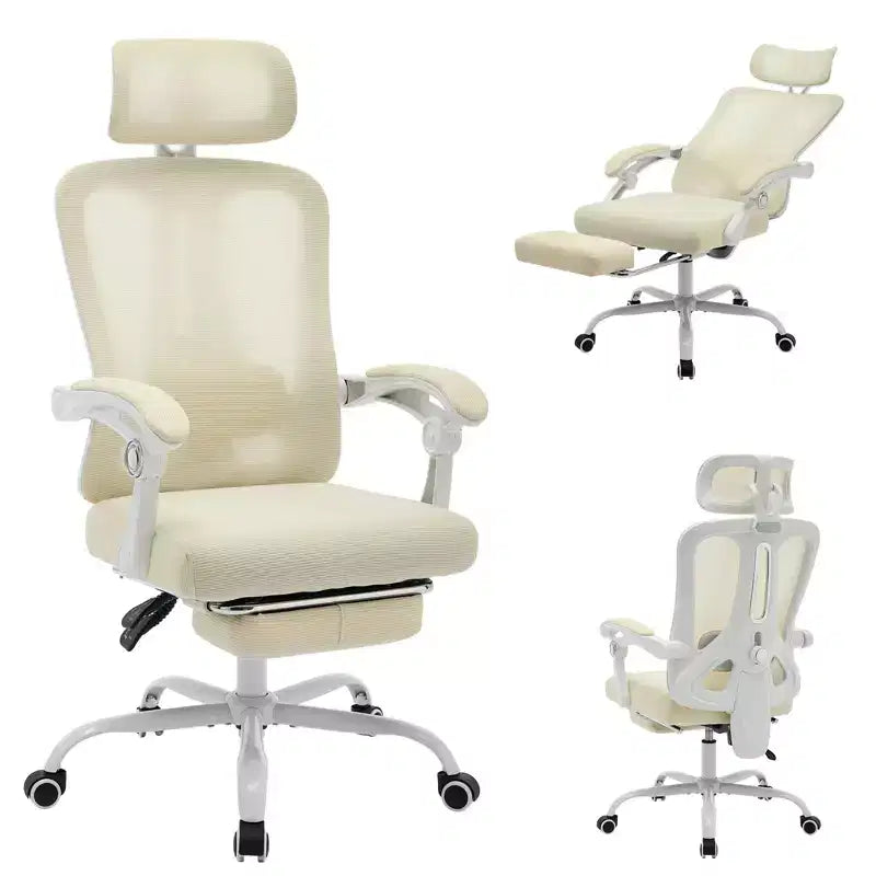 Sedia da Ufficio Ergonomica Acekool con Ruote, Sedia da Scrivania con Schienale Alto in Rete, Sedia Girevole Regolabile in Altezza per Lavoro o Gioco