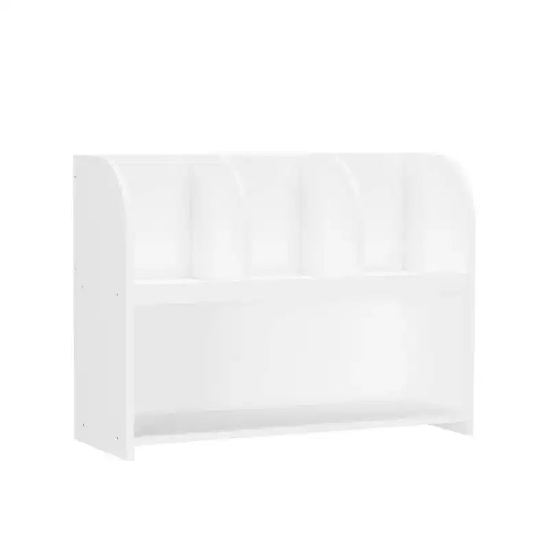 MAYEERTY Libreria con 4 Scomparti, Scaffale per Libri, Mobile Contenitore Espositore per Giocattoli per Cameretta e Sala Giochi Bianco