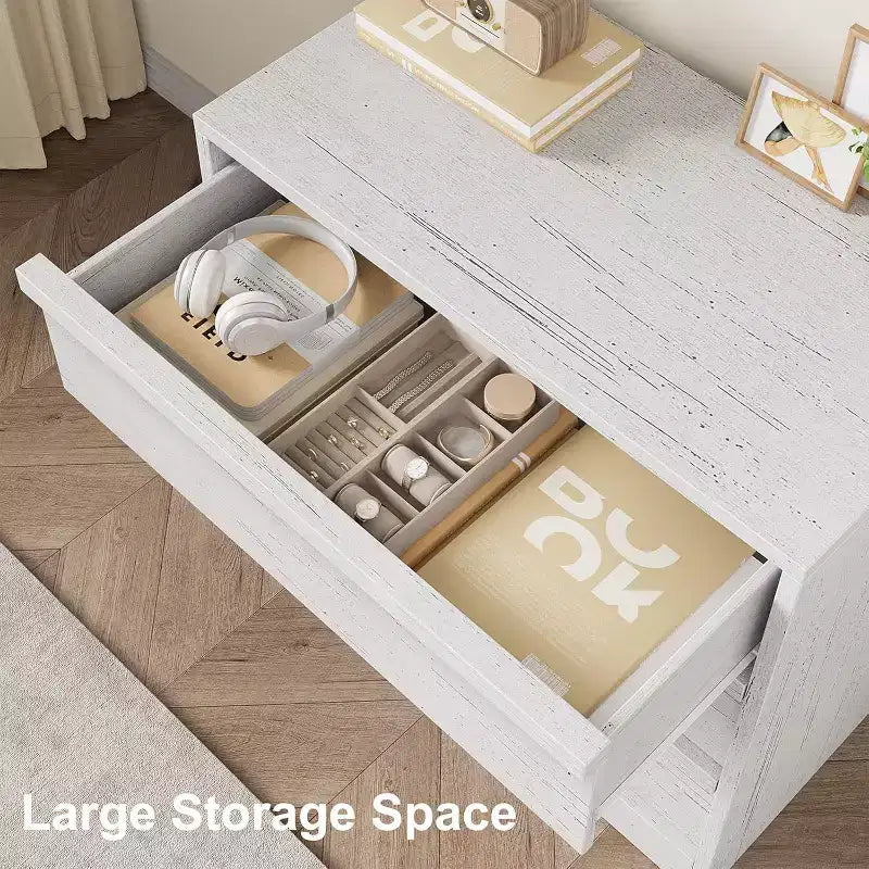 Comò a 3 cassetti per camera da letto, comodino in rovere naturale con 3 cassetti con ampio spazio di archiviazione, piccolo comodino moderno per soggiorno, asilo nido