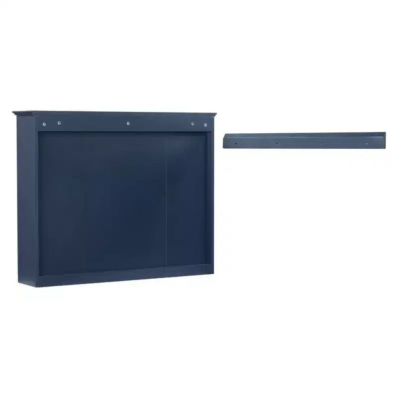 FAMYYT 35 pollici L x 27,5 pollici A Armadietto da bagno rettangolare a superficie con specchio in MDF, cerniera ammortizzata