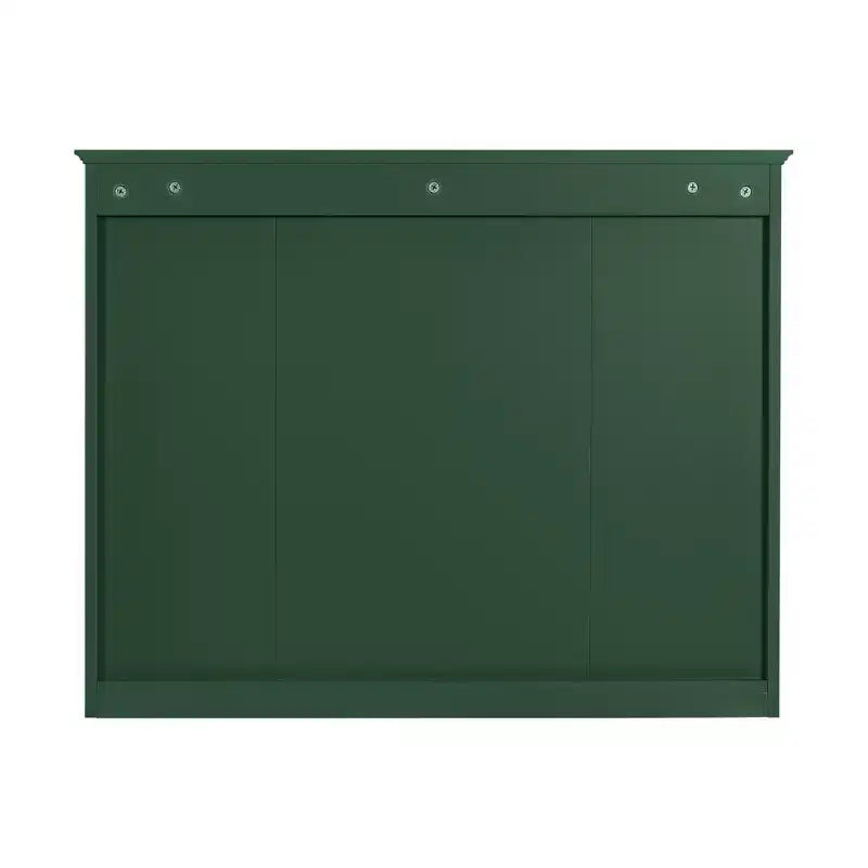 FAMYYT 35 pollici L x 27,5 pollici A Armadietto da bagno rettangolare a superficie con specchio in MDF, cerniera ammortizzata