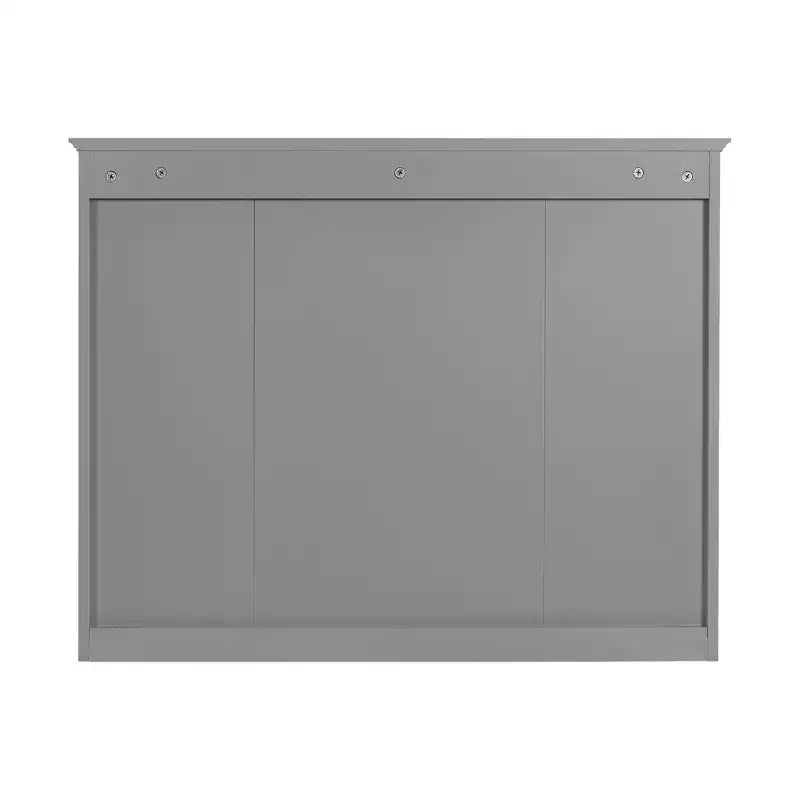 FAMYYT 35 pollici L x 27,5 pollici A Armadietto da bagno rettangolare a superficie con specchio in MDF, cerniera ammortizzata