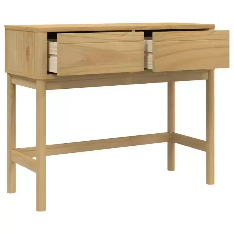 vidaXL Tavolo Consolle Contenitore Soggiorno Ingresso Mobile Legno Massello Pino