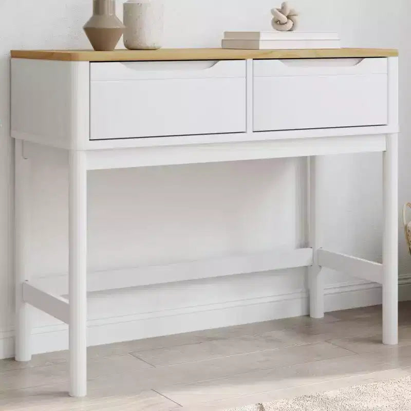 vidaXL Tavolo Consolle Contenitore Soggiorno Ingresso Mobile Legno Massello Pino