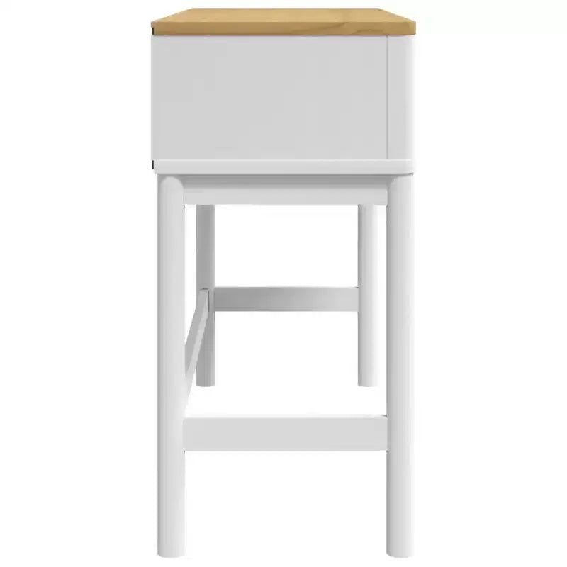 vidaXL Tavolo Consolle Contenitore Soggiorno Ingresso Mobile Legno Massello Pino