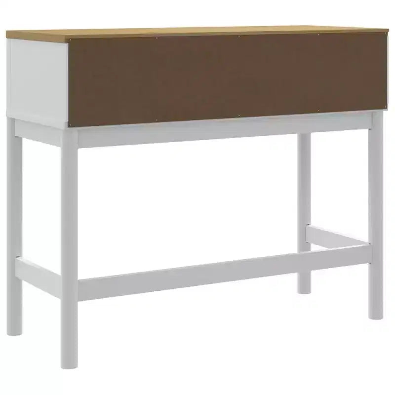vidaXL Tavolo Consolle Contenitore Soggiorno Ingresso Mobile Legno Massello Pino
