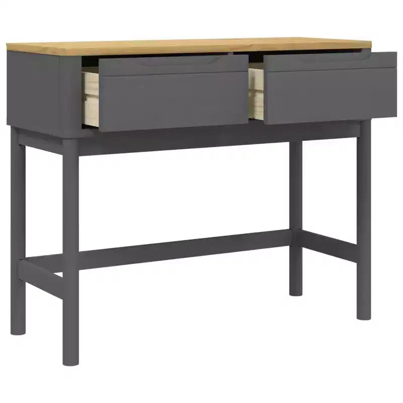 vidaXL Tavolo Consolle Contenitore Soggiorno Ingresso Mobile Legno Massello Pino