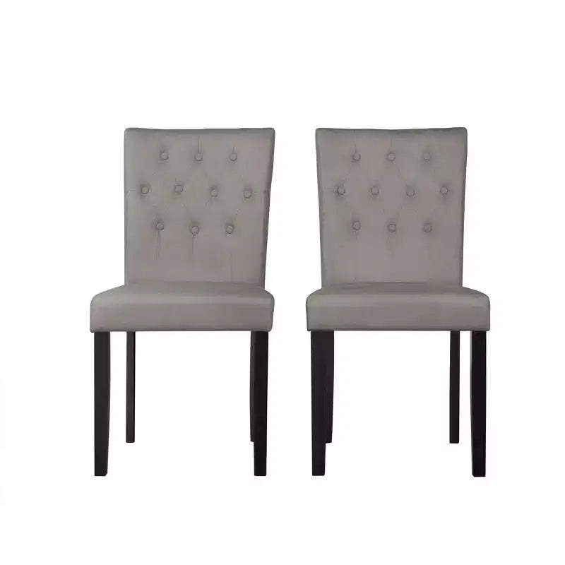 ChaletPosh Set da Pranzo 5 Pezzi con Sedie da Pranzo con Rivestimento in Lino
