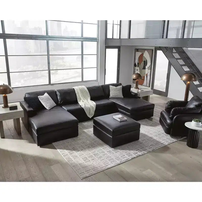 Tavolino d'appoggio moderno Wainstone Signature Design by Ashley - Tavolino piccolo con ripiano in marmo bianco e base in metallo nero