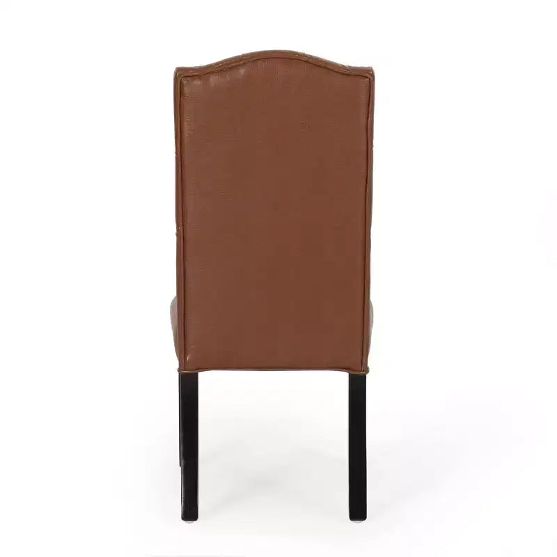 MAYEERTY Set di 2 sedie da pranzo trapuntate Harriet KD, Dettaglio trapuntato a bottoni, Design smontabile, Sala da pranzo