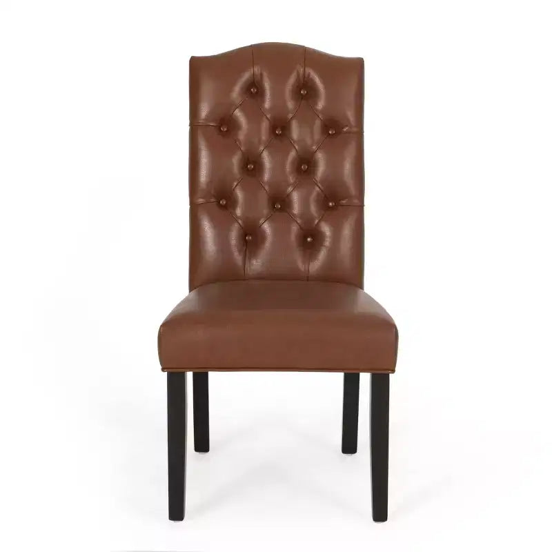 MAYEERTY Set di 2 sedie da pranzo trapuntate Harriet KD, Dettaglio trapuntato a bottoni, Design smontabile, Sala da pranzo