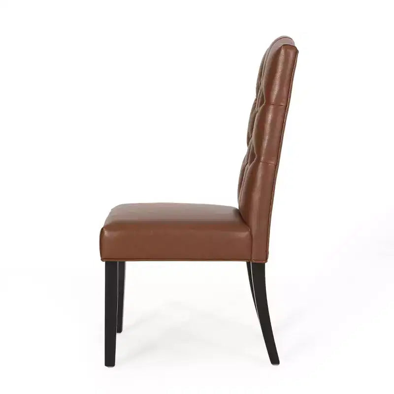 MAYEERTY Set di 2 sedie da pranzo trapuntate Harriet KD, Dettaglio trapuntato a bottoni, Design smontabile, Sala da pranzo