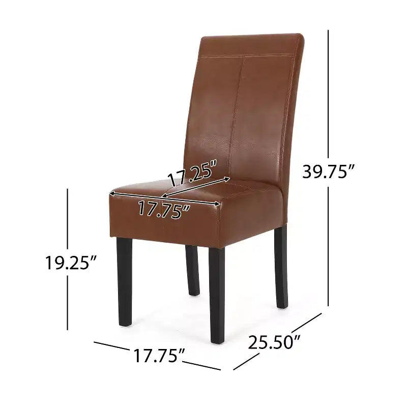 MAYEERTY Set di 2 Sedie da Pranzo Pertica KD, Design Smontabile con Telaio Solido, Sala da Pranzo