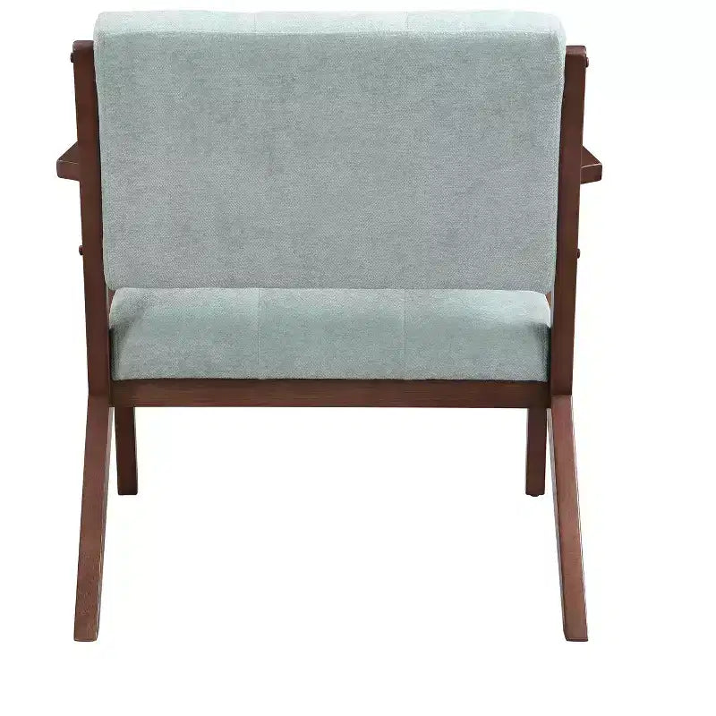 MAYEERTY 30 Poltrona da salotto moderna di metà secolo, cuscini in peluche, braccioli angolati, struttura in legno massiccio, design ergonomico, soggiorno, camera da letto, ufficio