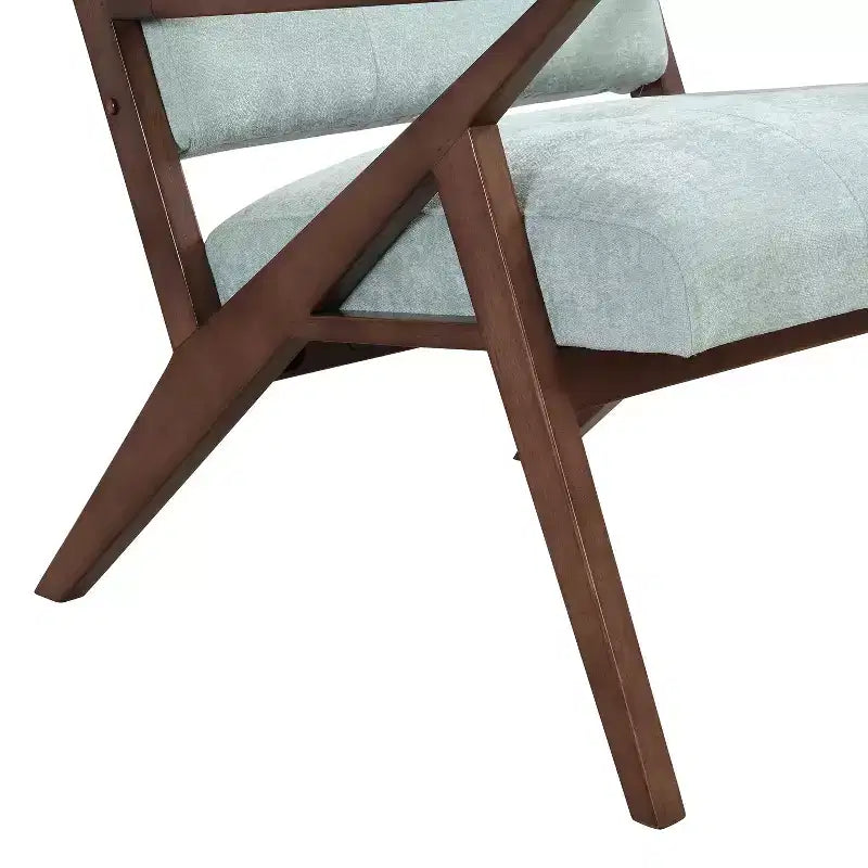 MAYEERTY 30 Poltrona da salotto moderna di metà secolo, cuscini in peluche, braccioli angolati, struttura in legno massiccio, design ergonomico, soggiorno, camera da letto, ufficio