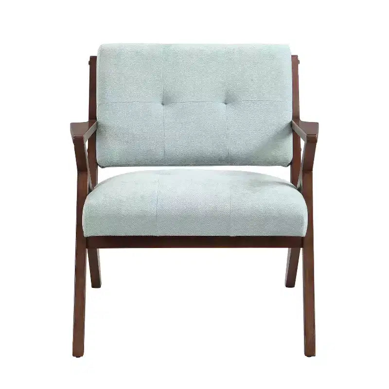 MAYEERTY 30 Poltrona da salotto moderna di metà secolo, cuscini in peluche, braccioli angolati, struttura in legno massiccio, design ergonomico, soggiorno, camera da letto, ufficio
