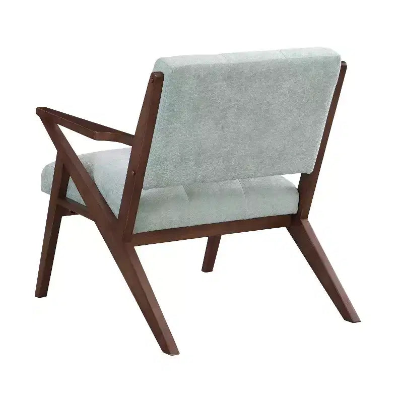 MAYEERTY 30 Poltrona da salotto moderna di metà secolo, cuscini in peluche, braccioli angolati, struttura in legno massiccio, design ergonomico, soggiorno, camera da letto, ufficio