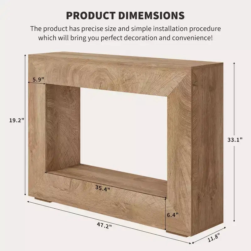 47 Modern Farmhouse Console Table with Storage - Tavolo da divano e ingresso in stile industriale per corridoio, design lungo e stretto perfetto per il soggiorno