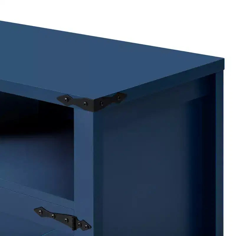 59 Armadio Buffet Credenza Moderna a 4 Ante con Vano Contenitore Semiaperto, Ripiani Regolabili, Mobile TV, Soggiorno, Sala da Pranzo, Ingresso-Panipeachy