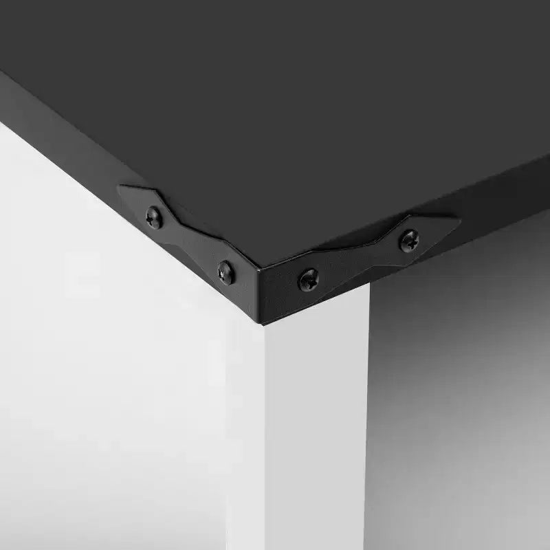 59 Armadio Buffet Credenza Moderna a 4 Ante con Vano Contenitore Semiaperto, Ripiani Regolabili, Mobile TV, Soggiorno, Sala da Pranzo, Ingresso-Panipeachy