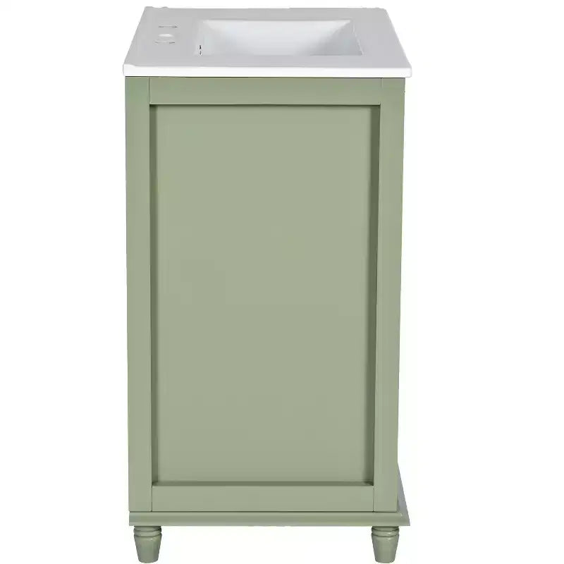 Mobile Bagno da 76 cm con Lavabo, Mobiletto Bagno con Cassetti, Mobile Bagno Monolavabo