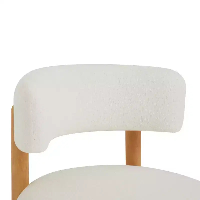 Sedia imbottita Christopher Knight Home Gesa Farmhouse in legno di gomma con schienale curvo e base a tetto di paglia