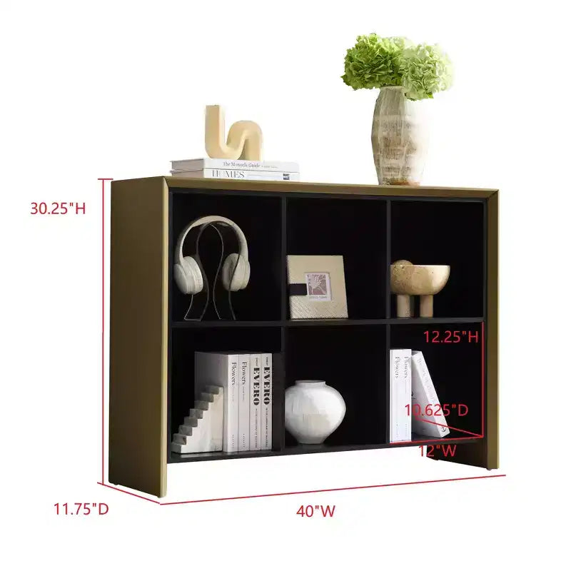 Libreria Kings Brand Furniture a 6 Ripiani Design Contemporaneo