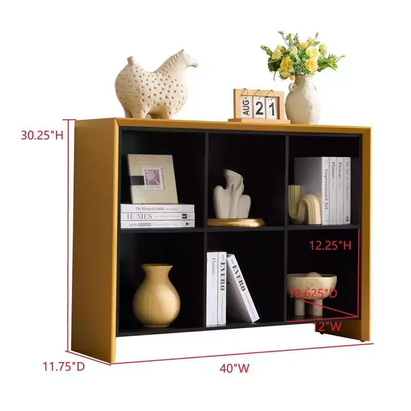 Libreria Kings Brand Furniture a 6 Ripiani Design Contemporaneo
