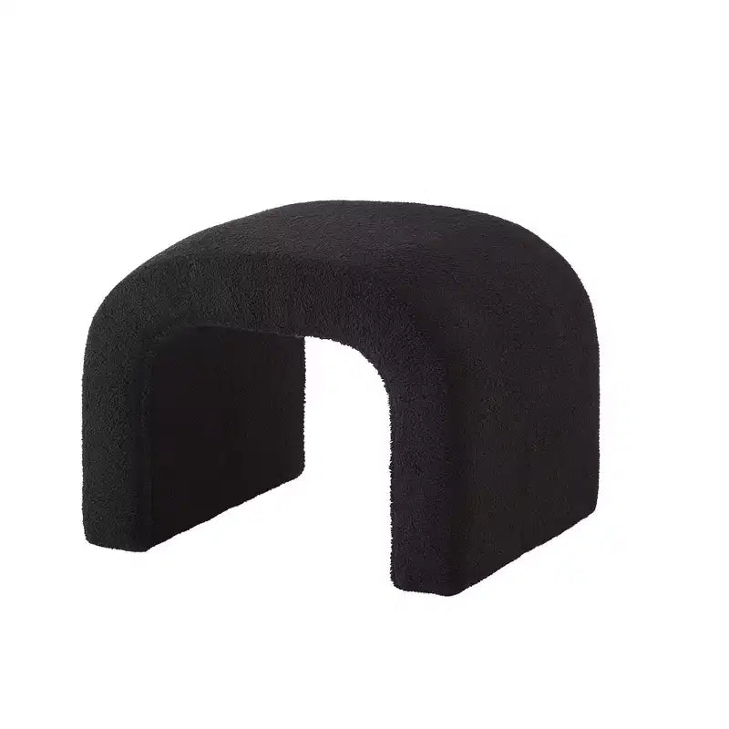 Set di 3 Panchine a U, Panchina Ottomana Sezionale, Sgabello Poggiapiedi Ottomano Imbottito