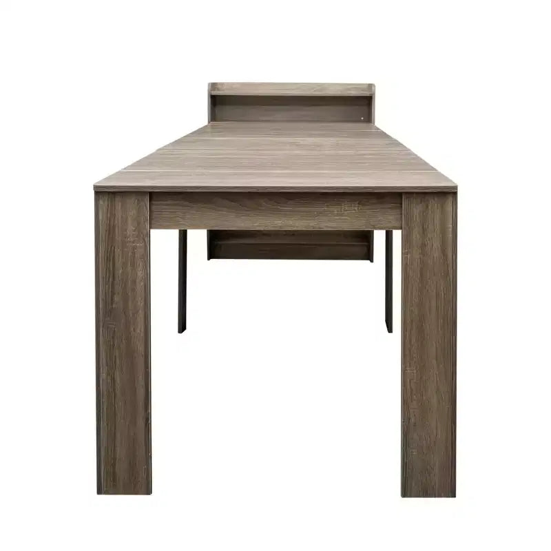 Tavolo da Pranzo Allungabile Moderno con Contenitore, Tavolo Rettangolare Versatile Salvaspazio per Cucina Sala da Pranzo Soggiorno Spazi Piccoli, Naturale